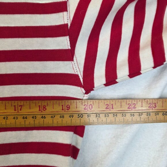 Levis Striped Long Sleeve Tee Shirt Red White Size Large 1991 Vintage Deadstock - Picture 6 of 8